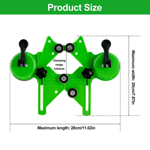 Adjustable Diamond Hole Saw Kit With Hollow Drill Guide And Suction Cup Base High Precision Tile Opener clamping range 4-83mm