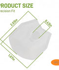 3 Pack Fuel Pump Strainer Filter Replaces Part Numbers 49040 0717 0718 0719 0033 0034 For Kawasaki Teryx 750 size dimensions measuring 2.03in x 1.87in x 0.43in.