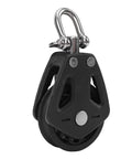 Single Swivel Sailing Block 50mm Stainless Steel T316 Bearing Nylon Wheel Marine Pulley For Sailboat Rigging Jib Sheets No Fuss Easy Trim Low Friction Smooth Sheet Control 440lb Load