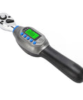 Bewinner 3/8-Inch Digital Torque Wrench With Precision ±2% Accuracy Smart Overload Protection And Led Light Sound Alerts showing LCD screen and ergonomic handle.