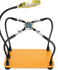Helping Hands Soldering Station With 5X Magnifying Glass And 4 Flexible Arms Third Hand Soldering Tool for PCB