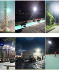 Image showing Heavy Duty LED Floodlights Hella Bright 6000K Daylight Wall Mount IP66 used in construction site and outdoor activities.