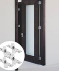 Hidden Door Pivot Hinges Four Piece Stainless Steel Set 360 Degree Rotation Self Closing Heavy Duty Up Down Shaft Hinge Built To Last