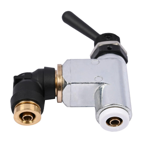 Air Toggle Switch Pneumatic Control Valve BA14500 Compatible With Peterbilt Truck And Industrial Applications Big Rig Air Toggle Switch Replacement With Easy Installation Guide, black lever, metal body