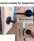Heavy Duty Stainless Steel Gate Latch For Wooden Fences And Garden Pools Built Different To Swing Smooth While Locking, showing features on hinged door.