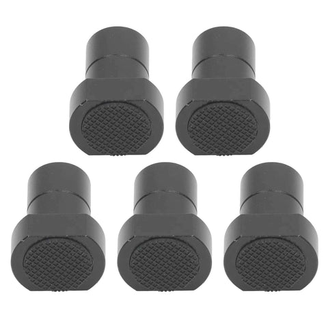 Heavy Duty Aluminum Bench Dogs 5 Pack 19mm for clamping woodworking tables, smooth black finish visible