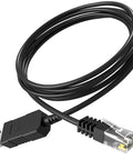 Replacement Radar Detector Cable USB to RJ11 Power Cord 5 Feet Long No Fuss 5V USB A Port to 12V Car Power in black