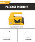 Package includes fuel transfer pump with hoses for Oil Change Pump Extractor For 20V Max Batteries Cordless Transfer Pump 120W