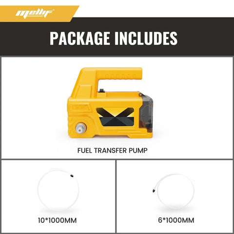 Package includes fuel transfer pump with hoses for Oil Change Pump Extractor For 20V Max Batteries Cordless Transfer Pump 120W