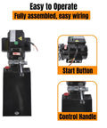 Heavy Duty 3.5 Gallon Hydraulic Power Unit With 2.2kW 220V Single Acting Pump For Car Lifts, 2950 PSI Max Relief