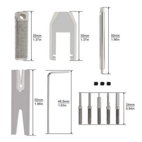Pinion Gear Puller Remover Set For RC Motors And Vehicle Models With Five Pins, Easy Gear Removal Tool dimensions