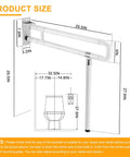 Foldable Toilet Grab Bar 29.5 Inch with Flip Up Design Safe Handicap Rail, dimensions and toilet placement guide
