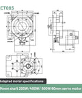 Heavy Hitter Hollow Rotating Platform With Plug And Play Electric Rotary Table And Stepper Servo Motor For No Sweat 360 Continuous Spinning Action On Any Shop Floor Daily dimensions and specifications.
