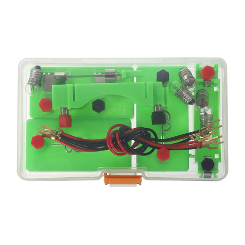 Electricity Lab Kit For Physics Experiments Hands On Circuits Set With Series And Parallel Wiring Battery Boxes and Cables