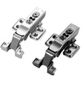 Premium Heavy Duty Soft Close Cabinet Hinges Featuring Quick Install Hydraulic Dampers For Full Cover Kitchen Cupboards And Bathroom Vanity Doors Rock Solid Construction - silver iron hinges with hydraulic dampers.