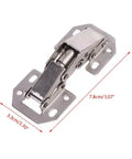 Rotating Concealed Cabinet Hinges With Foldable Design Hydraulics Soft Close No Drill Installation shown in folded position.