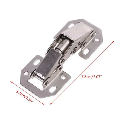 Rotating Concealed Cabinet Hinges With Foldable Design Hydraulics Soft Close No Drill Installation shown in folded position.