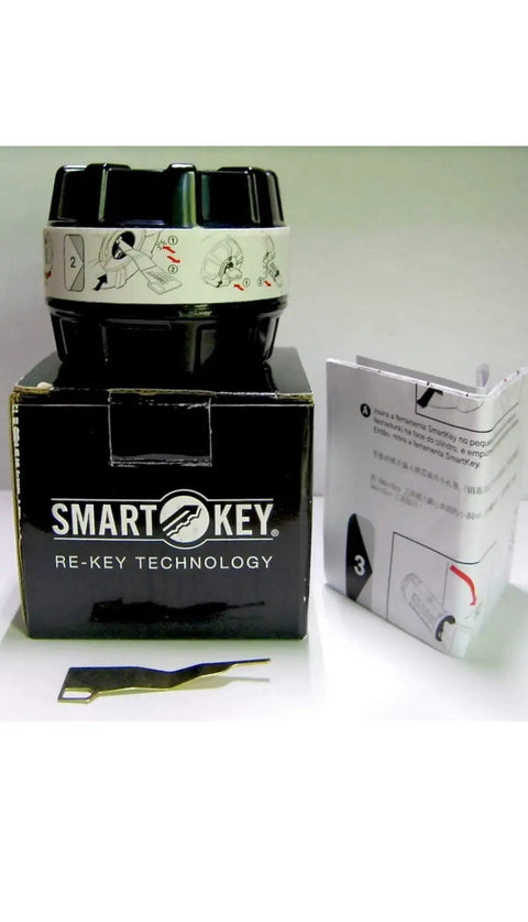 SmartKey Reset Cradle for Kwikset Lock Cylinders with box, instructions, and tool, durable silver finish, 1 each pack