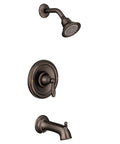Brantford Oil Rubbed Bronze Posi Temp Shower Valve Trim Kit Requires Posi Temp Valve 2510 2520 2570 2590 For Easy Install And Classic Old World Style No Fuss Look showerhead, handle, and spout