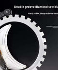 Double groove diamond saw blade for Heavy Duty 3500W Electric Wet Cut Wall Saw Machine With 300Mm Cutting Depth And Integrated Water Pump.