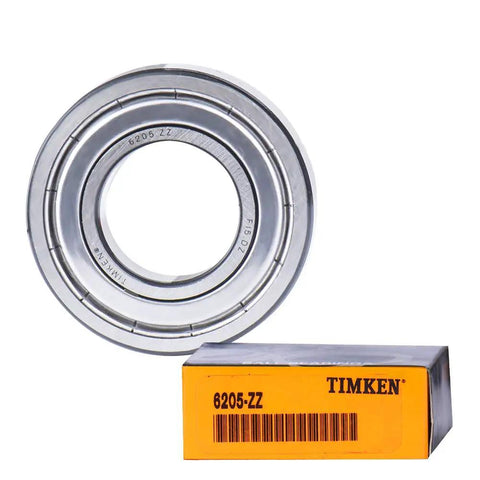 6205 ZZ Ball Bearings 2 Pack With Dual Metal Seals 25x52x15mm Pre Lubricated Deep Groove Ball Bearings, product box view