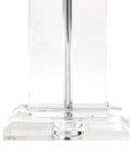 Toledo 25 Inch Crystal Table Lamp With Cotton Shade Great End Table Lighting base detail with durable glass crystals.