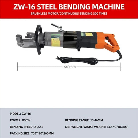 Grit And Grind Portable Electric Rebar Bender And Steel Threading Machine With Integrated Straightener Beast Mode Workhorse for efficient bending tasks.