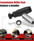 No Sweat Automatic Transmission Shifter Lever Seal Remover Installer Tool Kit for GM Turbo 350 400 700R4 4L60 with extraction tools.