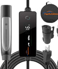 Portable EV Charger 16A 110V To 240V Level 1 And Level 2 NACS And J1772 compatible with carry case and accessories