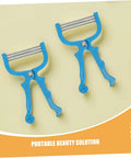 Portable Facial Hair Remover Spring Tool For Women, Manual epilator with ABS body and stainless steel coils, pack of 4