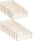 Deep Langstroth Beehive Frames 65 Spikes Deep Brood, Pine Wood With Natural Beeswax Finish, 20 Pack For Beekeeping Enthusiasts And Pros