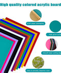 Colorful Acrylic Sheet Set 12 Pack 12 By 12 Inches 3mm Thick For Laser Cutting Engraving Signs Home Decor Crafty Projects