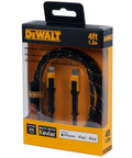 Ultra Durable USB A To Lightning Cable Apple MFi Certified Tough As Nails Fast Charging Charger Cord 4Ft in packaging