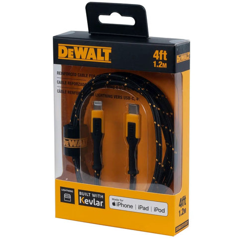 Ultra Durable USB A To Lightning Cable Apple MFi Certified Tough As Nails Fast Charging Charger Cord 4Ft in packaging