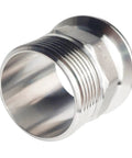 LOZOME 1.5in sanitary tri-clamp to NPT 1-1/4in hex male thread adaptor, 304 stainless steel