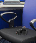 Two Pack Knob Clamping Jig With Spring Mechanism For Computer Chair Swivel Base Tray on office chair seat
