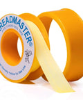 Yellow Gas Pipe Thread Sealant Tape Half Inch Width Two Hundred Sixty Inch Length for Propane and Natural Gas Lines, front view
