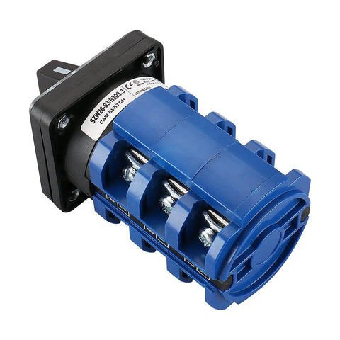 63A Momentary Rotary Cam Changeover Switch 660V 3 Pole 3 Position On Off On Universal Selector Switch With 12 Terminals