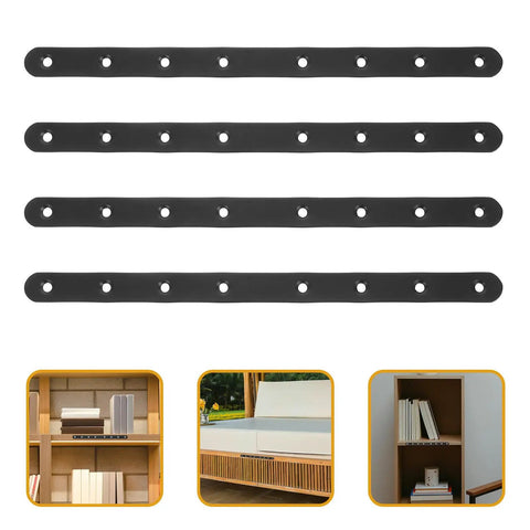 4 Pack Heavy Duty Stainless Steel Flat Mending Plates Straight Brackets For Wood Furniture And Cabinets Easy Install Durable