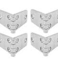 Four Piece Marine Door Hinges 102x38mm Stainless Steel Boat Hatch Hinges For Yacht Flush Mount Seamless Design Rustproof 316 SS