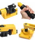 Manual Pipe Tube Bender Set For Steel And Copper Tubing Heavy Duty Lever Handle Bending Tool view showing the handle and mechanism.
