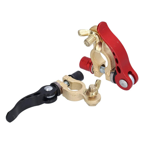 2 Pack Battery Terminal Connectors With Quick Release Clamp For Cars, Trucks And RVs, Positive And Negative Terminals in copper alloy