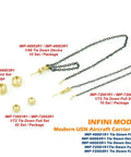 1/48 Scale Aircraft Carrier Tie Down Point Set For Military Model Kits IMPSERIES Plastic Deck Accessories with chains