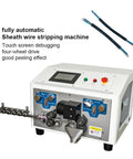 AOXHUGB Automatic Computer Cable Cutting And Stripping Machine For Sheathed Wire High Precision Electric Cable Stripper with touch screen