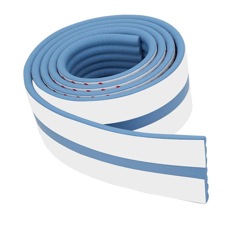 Kid Safe 6.5ft Baby Proofing Edge Corner Guards With NBR Foam And Double Sided Tape, Non Toxic, Blue, rolled view