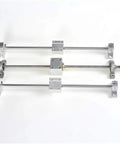 8Mm Lead Screw Kit With Brass Nut For 3D Printers 150Mm Travel Durable Stainless Steel Screw And Brass Nut top view