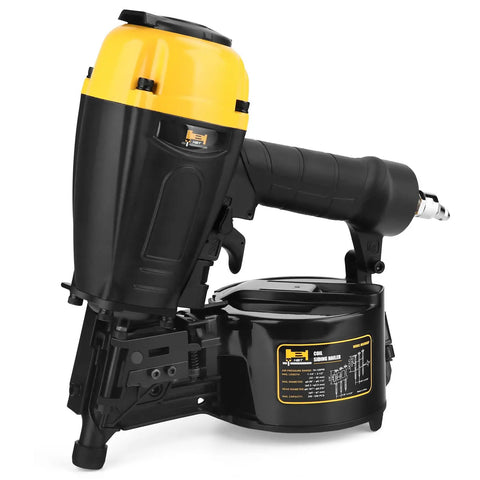 Fifteen Degree Two And A Half Inch Coil Siding Nailer With Magnesium Housing, Lightweight Yet Tough, Easy Jam Release, Exposed Nose Guide