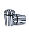 Heavy Duty One Piece Collet Chuck For CNC Milling Tool Holder with Hella Tight Zero Point Zero Zero Five Mm Runout and Rock Solid Precision Grooves, stainless steel ER8.