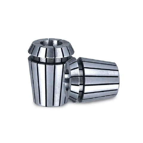 Heavy Duty One Piece Collet Chuck For CNC Milling Tool Holder with Hella Tight Zero Point Zero Zero Five Mm Runout and Rock Solid Precision Grooves, stainless steel ER8.