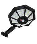 Solar Flood Light 168LED Motion Sensor IP66(168LED) shown from an angle, highlighting the sleek design and LED panel.